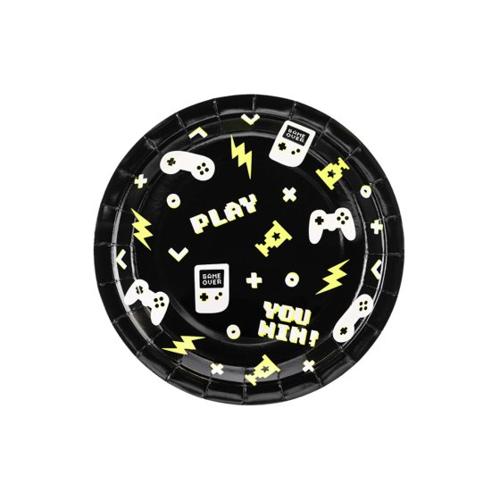 Gamer 23cm Paper Plates - Pack of  6