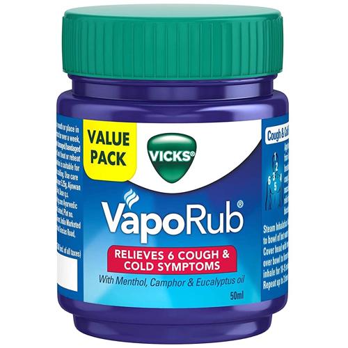Vicks Vapo Rub 50g Tub - (Pack of 6)