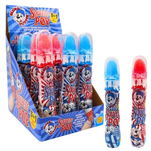 Slush Puppie Squeeze Pop 45g - (Pack of 12)