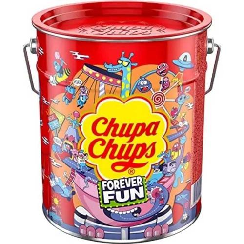Chupa Chups Metal Bucket 150pc