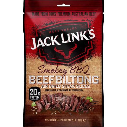 Jack Links Biltong Smokey BBQ 40g - (Pack of 10)