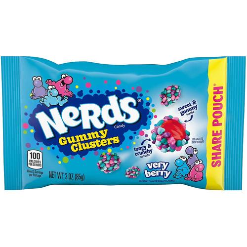 Nerds Gummy Clusters Very Berry Pouch 85g - (Pack of 12)