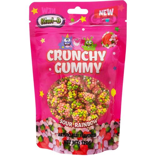 Crunchy Gummy Cluster Rainbow 120g - (Pack of 24)