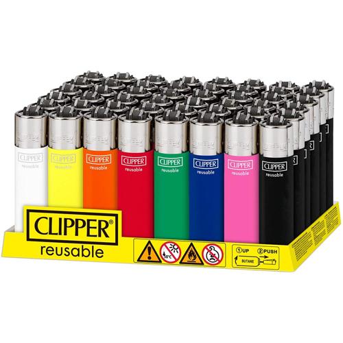 Clipper Lighter Solid Assorted - (Pack of 48)