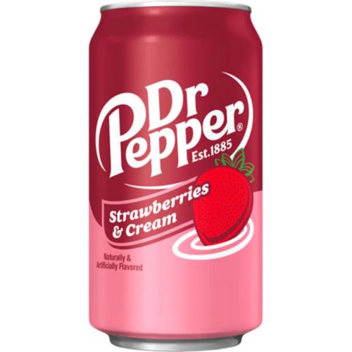 Dr Pepper Strawberries & Cream 355ml - (Pack of 24)