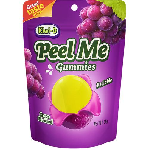 Peel Me Gummies Grape 65g - (Pack of 24)