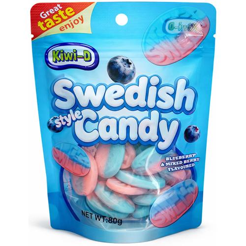 Swedish Gummy Round Sweet Blueberry - (Pack of 24)