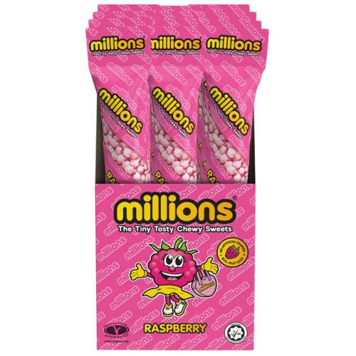 Million Tube Raspberry 55gm - (Pack of 12)