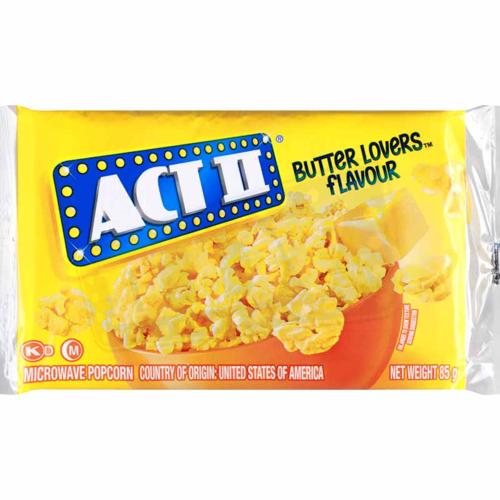 Act II Butter Lover Popcorn 85gm - (Pack of 12)