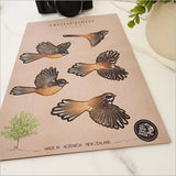 Intricate laser-cut Wall Art Pop Out Fantail Set from New Zealand, designed for versatile home decor.