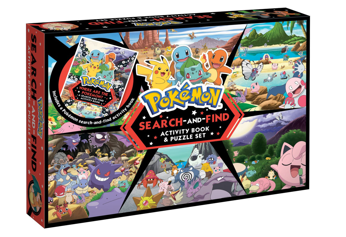 Pokémon: Search-and-Find Activity Book and Puzzle Set (200 Pieces)