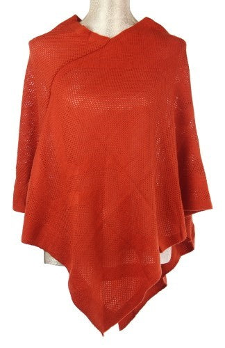 Valerie Sheer Poncho RUST