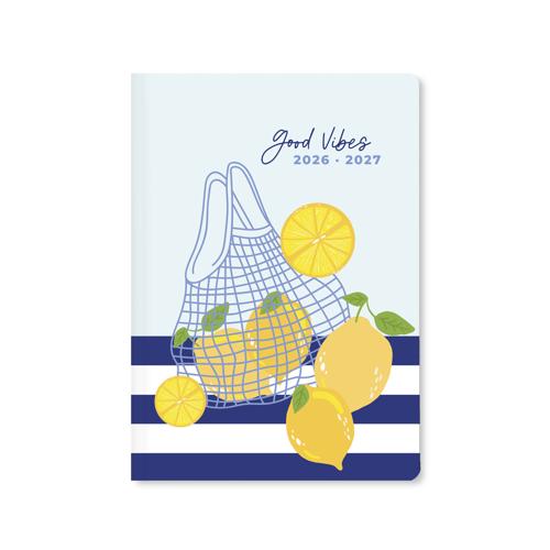 Letts Diary Mid Year A5 Week to View Citrus Good Vibes 2026/27