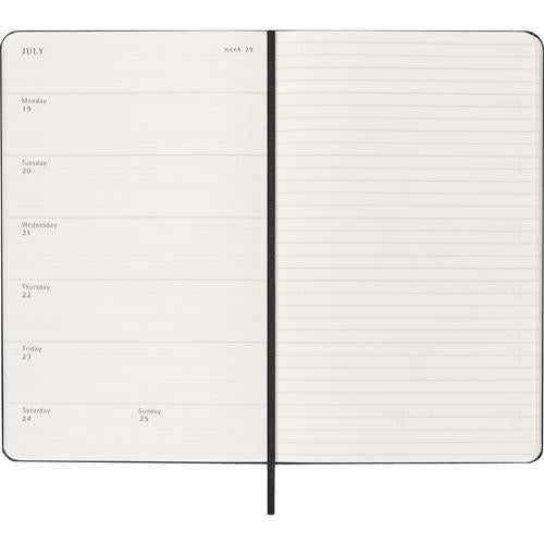 Moleskine Diary 18M Weekly + Notes Hard Cover Large Black 2026/27