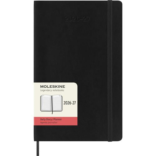 Moleskine Diary 18M Daily Soft Cover Large Black 2026/27