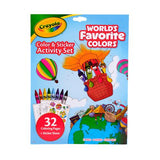 Crayola Worlds Favorite Colors Color & Sticker Activity Set 32 Pages