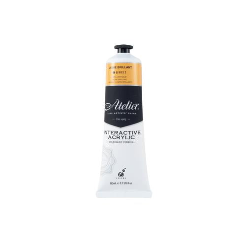 Atelier Acrylic Interactive Paints 80ml Jaune Brilliant