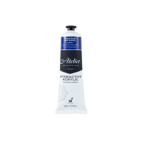 Atelier Acrylic Interactive Paints 80ml Pthalo Blue (Red Shade)