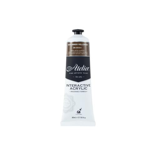 Atelier Acrylic Interactive Paints 80ml Raw Umber Yellowish