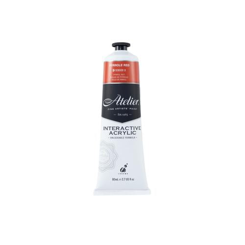 Atelier Acrylic Interactive Paints 80ml Pyrrole Red