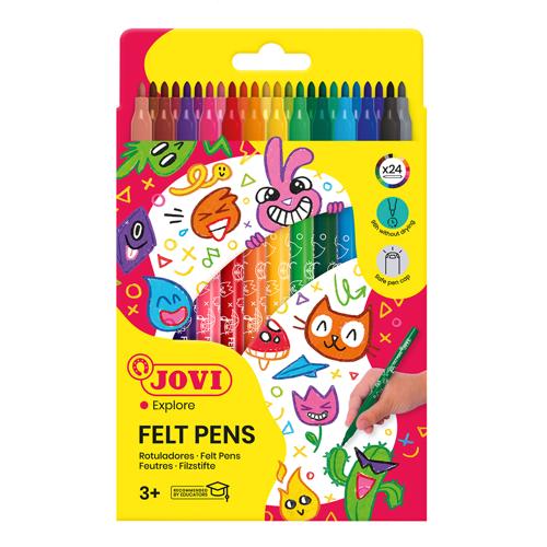 Jovi Washable Felt-Tip Pen 24 Pack