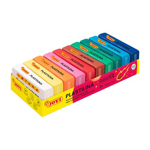 Jovi Plastilina 10 x 50gm Bars Assorted