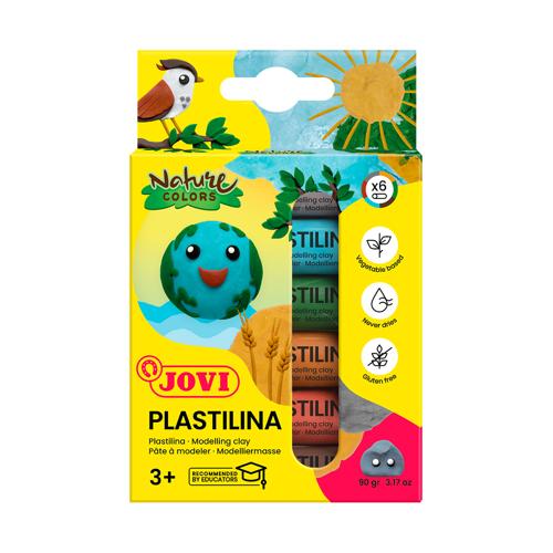 Jovi Plastalina 6 x 15gm Nature Colours
