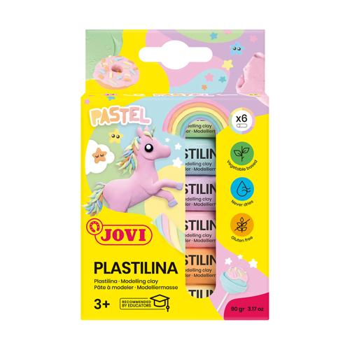 Jovi Plastalina 6 x 15gm Pastel