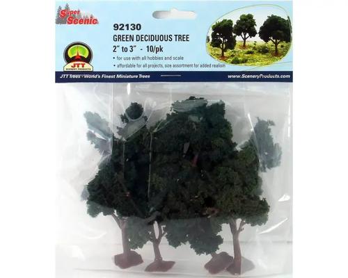 Hobby Model Scenery - Green Deciduous 2- 3" (10)