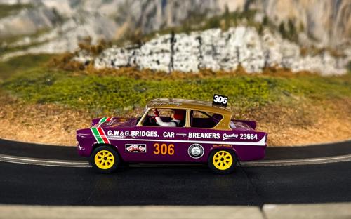Slot Cars & Accessories - Scalextric - Ford Anglia George Polley 306