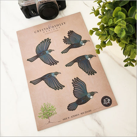 Aotearoa-inspired Wall Art Pop Out Tui Set, elegantly designed for modern and traditional decor, easy to install and personalize.