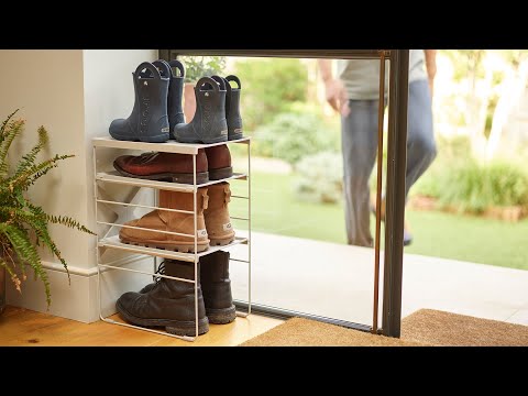 Level Plus Adjustable Shoe Rack - Single - Joseph Joseph