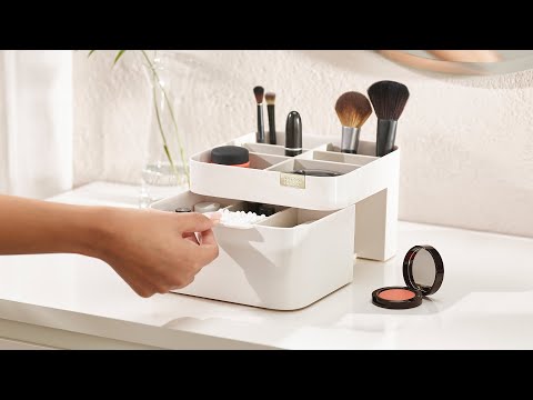 Joseph Joseph - Viva Cosmetic organiser with drawer - Shell