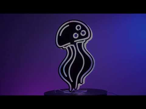 LED Mirror Wall Light - Jellyfish (18 x 33 x 30cm)