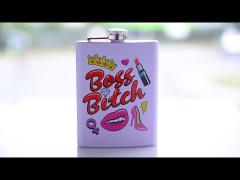 Metal Flask - Boss B*tch (13.5cm)