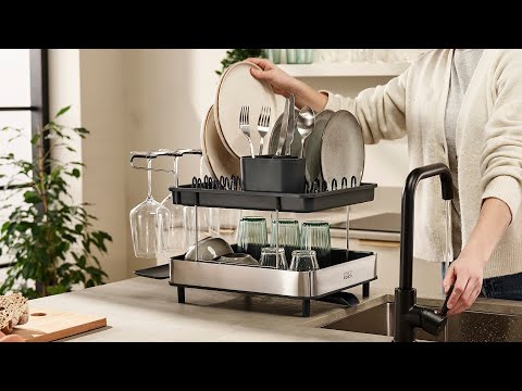Joseph Joseph Steel 2-Tier Dish Rack