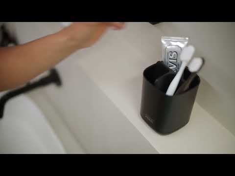 Easystore Toothbrush Caddy Black - Joseph Joseph