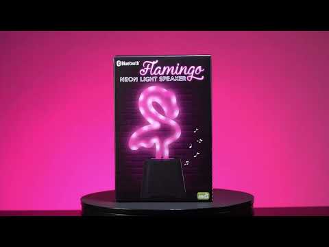 Neon Light Speaker - Flamingo (19.8cm)