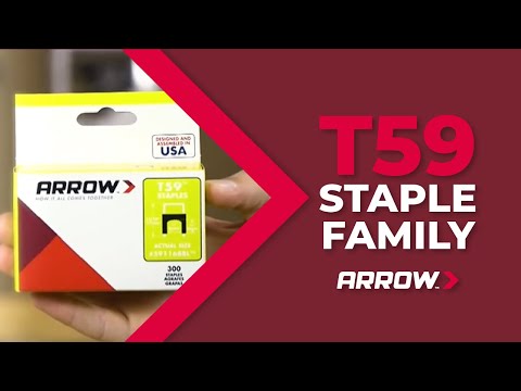 ARROW T59 Insulated Clear Staples (6mm x 6mm)