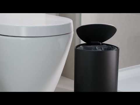 Easystore 5L Pedal Bin Matte Black - Joseph Joseph
