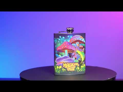 Metal Flask - Mushroom (13.5cm)