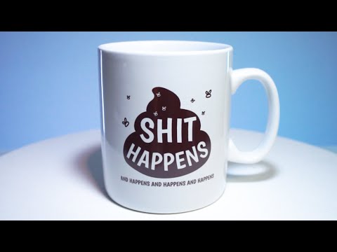 Giant Coffee Mug - Koolface Sh*t Happens (12.5cm)