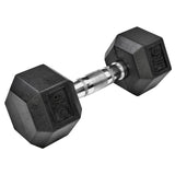 Rubber Hex Dumbells 6kg Ea