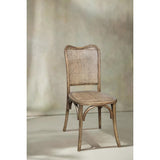 Elegant Cane Back Oak Dining Chair with a woven backrest, enhancing any dining room with classic style and durability.