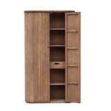 Stylish Old Elm Cabinet (1.22m x 0.45m x 2.2m) featuring elegant doors and ample storage for a sophisticated home decor.