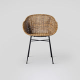 Masel Rattan Chair, handcrafted with elegant weave pattern, offering comfort and style for any indoor or outdoor space.