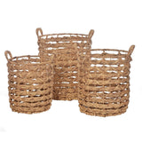 Baskets - Water Hyacinth (Set Of 3)