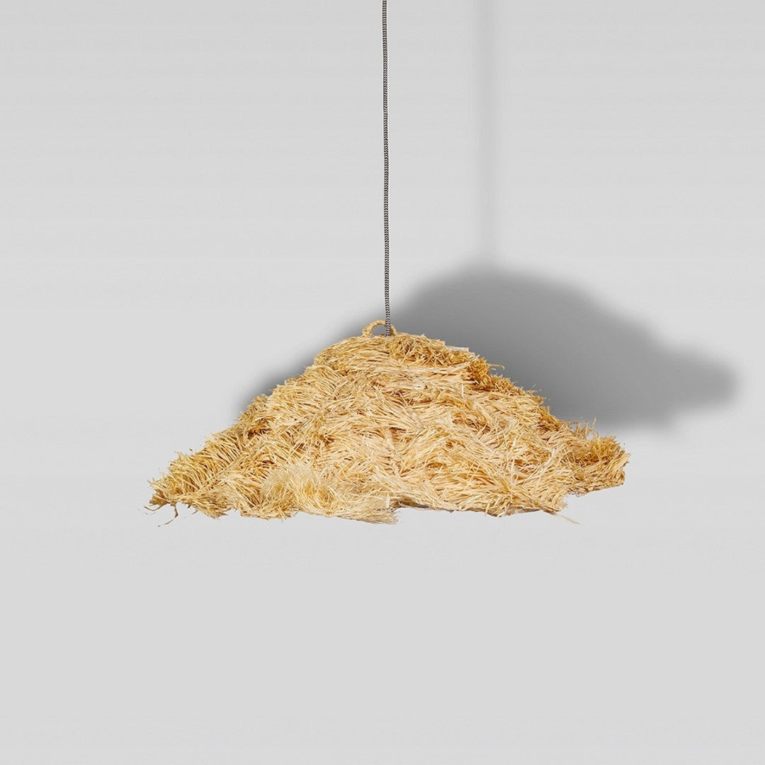 Seagrass hanging pendant light, 76x76x24cm, featuring a woven design for natural elegance and cozy ambiance.