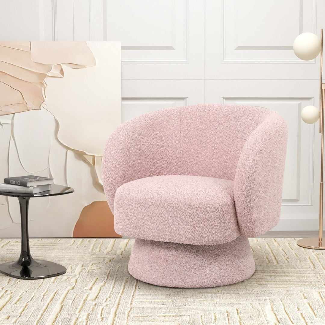 Elegant Boston Mink Swivel Chair with ergonomic design and sturdy base, perfect for stylish and comfortable office or living spaces.