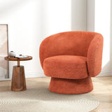 Rust swivel chair with ergonomic design and sturdy base, perfect for adding style and comfort to any space.